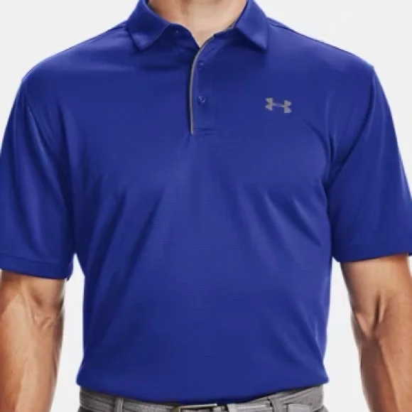 Under Armour Purple Polo Shirt - Picture 1 of 3